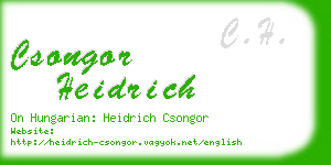 csongor heidrich business card